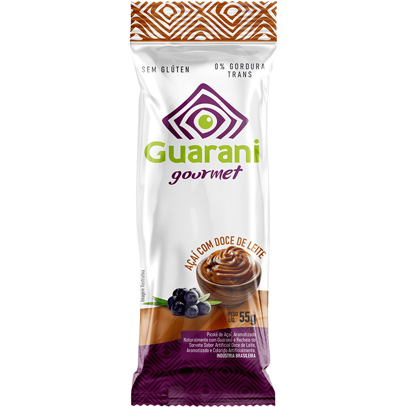 Picolé Guarani Açaí Original com Recheio de Doce de Leite - Guarani Açai