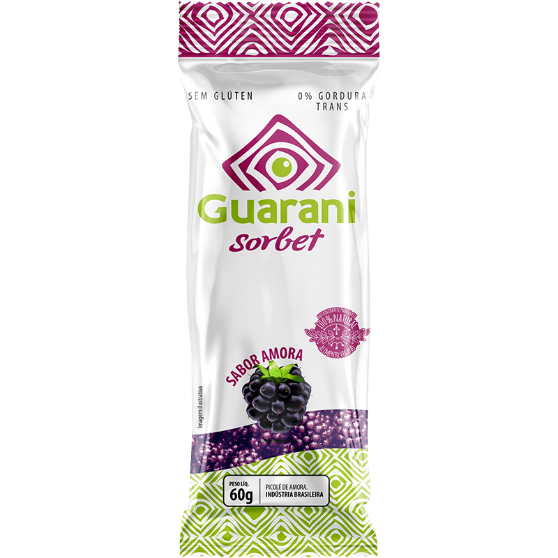 Picolé Guarani Sorbet Amora - Guarani Açai