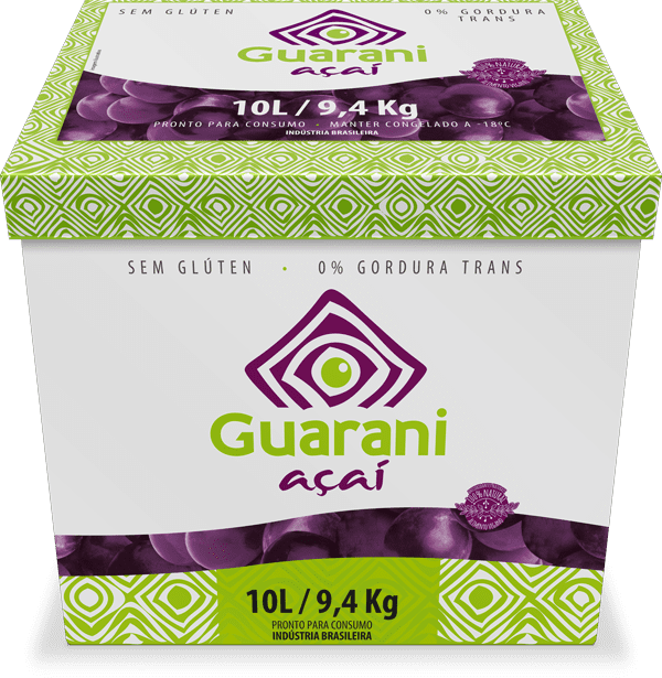 Cx de 10L/9,4Kg Guarani Açaí Original com Recheio de Paçoca - Guarani Açai