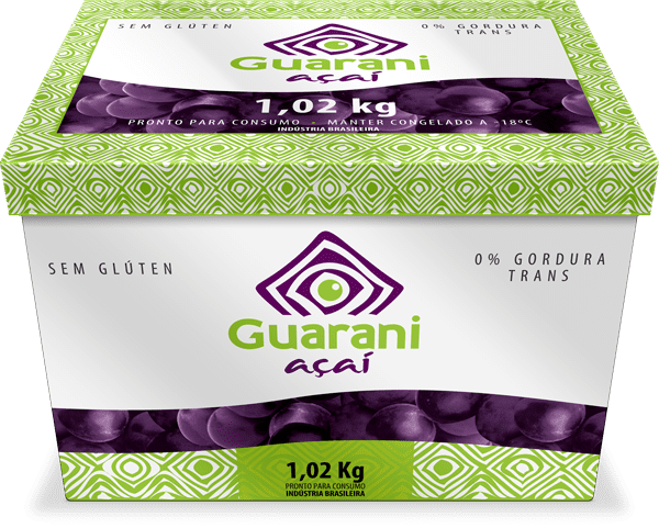 Cx de 1,02Kg Guarani Açaí Morango - Guarani Açai