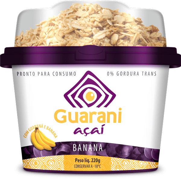 Pt de 220g Guarani Açaí Banana com Granola - Guarani Açai