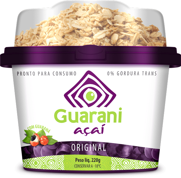 Pt de 220g Guarani Açaí Original com Granola - Guarani Açai