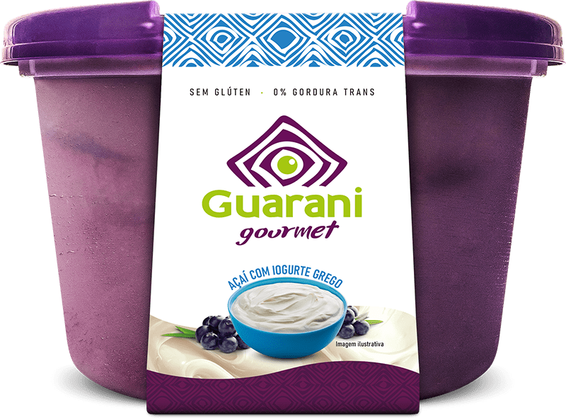 Cx de 1,5L/1,15Kg Guarani Açaí Original com Recheio de Sorvete de Iogurte Grecco - Guarani Açai