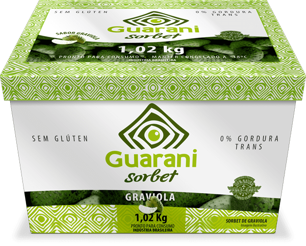 Cx de 1,02Kg Guarani Sorbet Graviola - Guarani Açai